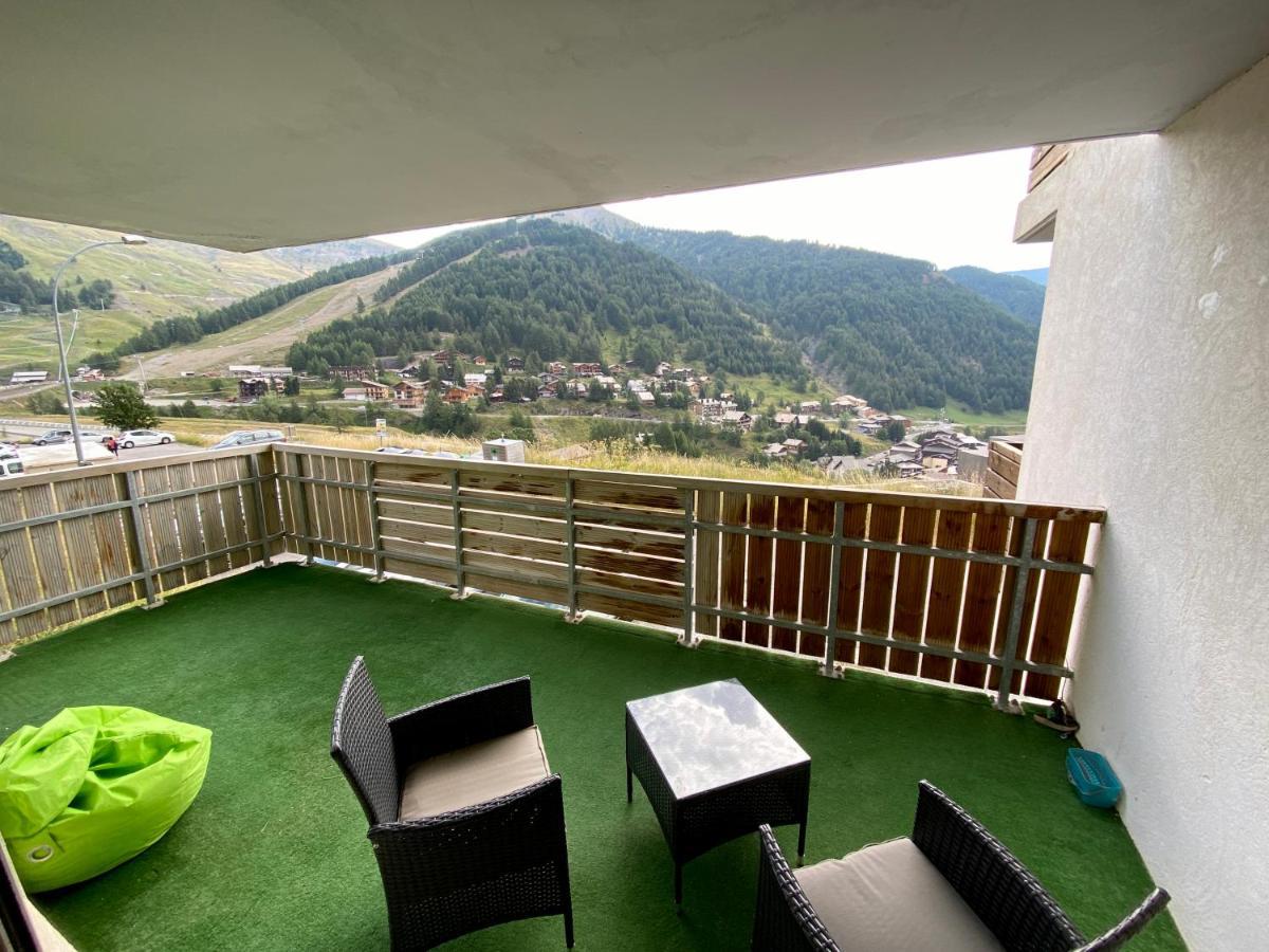 3 Pieces La Foux D Allos Vue Montagne Et Station Exterior photo